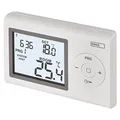 Produktbild: EMOS digitaler Raumthermostat, programmierbarer Wandthermostat für Heizung und Kühlungssysteme, Thermostat / Raumtemperaturregler mit Frostschutz, drahtverbunden zur Aufputzmontage 12 x 2,6 x 7,8 cm