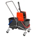 Produktbild: VERMOP GmbH VERMOP Mistral Nasswischwagen, 2 x 17l, Praktischer Reinigungswagen für die tägliche Reinigungsarbeit, Maße (B x T x H): 73 x 41 x 90 cm 1044392