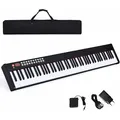 Produktbild: Digitales Piano Keyboard, Elektronisches Klavier Keyboard Mit Tragetasche, Musikgeschenke Fuer Kinder Und Anfaenger Bluetooth / 128 Rhythmen/midi/usb-schnittstelle 88-tasten - Costway