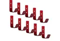 Produktbild: SO-TECH® Kleiderhaken Wandhaken Edelstahl 60 x 20 x 45 mm oder 142 x 20 x 45 mm, (10-St), kleiner Jackenhaken mit abgerundeten Kanten bordeauxrot