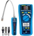 Produktbild: PANCONTROL LAN-Kabeltester RJ45/RJ11/BNC + Digitalmultimeter 300V CAT III