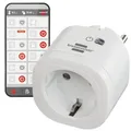 Produktbild: Connect WLAN Steckdose WA 3000 XS01 WiFi Steckdose 2.4 GHz kompatibel mit Ale...