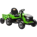 Produktbild: AIYAPLAY Elektrischer Kinder Traktor mit Anhänger, Aufsitztraktor mit Fernbedienung, 2 Motor, 3-Gang Kinder Elektroauto mit Musik, Hupe, Startger... - Grün