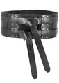 Produktbild: Battle-Merchant – Doppelter Ledergürtel Balor, schwarz – Mittelalter Leder-Gürtel – LARP, Cosplay (Schwarz, XXL)