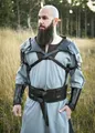 Produktbild: Battle Merchant Ritter-Kostüm Doppelter Ledergürtel schwarz, 