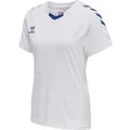 Produktbild: hummel Sport-Shirt hmlCORE XK Poly Jersey (robuster Doppelstrick) Kurzarm weiss/blau Damen, Größe: L