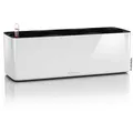 Produktbild: Lechuza Blumenkasten Cube Glossy Triple Weiss highgloss