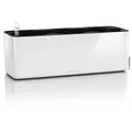 Produktbild: Lechuza® Pflanzgefäß Cube Glossy Triple Weiß highgloss 40 cm x 14 cm
