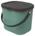 Produktbild: ROTHO Albula Kosmetikeimer Mülleimer Treteimer Abfalleimer Badmülleimer grün 6 L