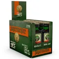 Produktbild: Jägermeister – 12 x 0,1 l Premium Kräuterlikör 35% Vol. – 56 erlesene Kräuter – Kalt mazeriertes Elixier – Im Eichenfass gelagert – Das Original aus Wolfenbüttel