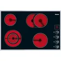 Produktbild: Miele Elektro-Kochfeld KM 523 EDST, Einfache und direkte Steuerung - Bedienung über Knebel schwarz