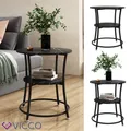 Produktbild: Couchtisch Quebec Marmor Schwarz 50 x 55 cm offene Ablage Vicco