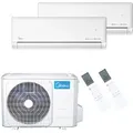 Produktbild: Midea Klimaanlage Solstice Multisplit Set 2,6 + 3,5 kW - Weiß