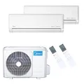 Produktbild: Midea Klimaanlage Klimagerät Solstice Multisplit Set 2,6 + 3,5 kW - Weiß A++/A+