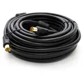 Produktbild: PremiumX 25m BASIC-LINE TV Antennenkabel IEC-Anschlusskabel Koaxial-Kabel mit Mantelstromfilter HDTV 4K - Schwarz