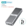 Produktbild: ORICO M.2 NVMe SSD Gehäuse 20 Gbps NVMe Case USB C 3.2 Gen2X2, Externer Adapter