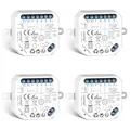 Produktbild: LoraTap WLAN Rollladen-Relais Unterputz Schaltmodul mit Timer 4er Set