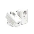 Produktbild: TP-Link TL-PA7017P KIT AV1000 - Gigabit Powerline Starter Kit mit Steckdose - Weiß