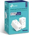 Produktbild: TP-Link AV1000 - Gigabit Passthrough Powerline Starter Kit - Bridge - GigE, HomePlug AV (HPAV), HomePlug AV (HPAV) 2.0, IEEE 1901 - an Wandsteckdose anschließbar (Packung mit 2)