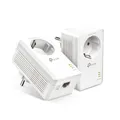 Produktbild: TP-Link TL-PA7017P KIT AV1000 Gigabit Powerline Adapter KIT mit Steckdose Weiß