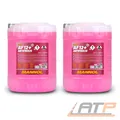 Produktbild: MANNOL 2x 10 L KÜHLERFROSTSCHUTZ AF12+ G12+ ROSA/ROT -40°C FÜR VW BMW FORD MAN