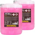 Produktbild: 2x 10 LITER MANNOL AF12+G12+ ROSA/ROT bis -40°C KÜHLERFROSTSCHUTZ passend für VW