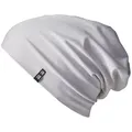 Produktbild: Enter the Complex Jerseymütze - Leichte Slouch Beanie - Unisex, Übergangsmütze, 95% gekämmte Baumwolle, 5% Elasthan grau S/M
