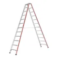 Produktbild: Hymer Stufenstehleiter beidseitig begehbar, 2x12 Stufen