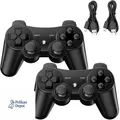 Produktbild: Wireless Controller PS3 2er Pack Dual Shock Bluetooth Rechargable Gamepad