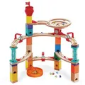 Produktbild: Hape Murmelbahn E6019 Burg Quadrilla, Aus der Burg entkommen, ab 4 Jahre, aus Holz, 50 Kugeln, 52 Bauteile