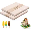 Produktbild: 100 Holz Eisstiele Bastel Holzspachtel DIY Kinder Party Natur langlebig