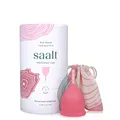 Produktbild: Saalt Menstruationstasse – Premium-Design – Bequemste Menstruationstasse – Aktivtasse Nr. 1 – 12 Stunden Tragezeit – Weiches, flexibles, wiederverwendbares medizinisches Silikon