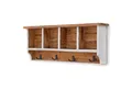 Produktbild: DESIGN DELIGHTS Wandgarderobe RUSTIKALE WANDGARDEROBE mit Fächern 