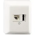 Produktbild: Rutenbeck Kombidose IAE/UAE 8 (6) - TAE 6 F+N, AP, reinweiß