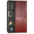 Produktbild: Vladon Vitrine, Bordeaux, Holzwerkstoff, 71.5x134x35 cm, Wohnzimmer, Wohnwände, Vitrinenschränke