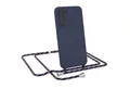 Produktbild: EAZY CASE Handykette Runde Silikon Kette für Samsung Galaxy S23 Plus 6,6 Zoll, Hülle mit Band 2in1 Handyband Etui Case Kordel Navy Blau Camouflage