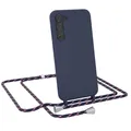 Produktbild: Für Samsung Galaxy S23 Plus Handykette Silikon Handyhülle zum Umhängen Case Blau