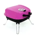 Produktbild: Koffergrill Holzkohlegrill BBQ Partygrill Minigrill pink Barbecue Grill Kohle