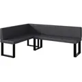 Produktbild: Meblini Eckbank, Grau, Leder, L-Form, 196x142 cm, Esszimmer, Bänke, Eckbänke