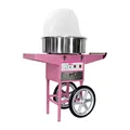 Produktbild: Zuckerwattemaschine mit Wagen - 52 cm - 1200 W - Spuckschutz - pink - Royal Catering RCZC-1200E