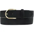 Produktbild: BELTINGER Ledergürtel Damen-Gürtel aus Veloursleder 3,5 cm - Velour-Ledergürtel für Damen 35 (1-St) schwarz 115 cm (Gesamtlänge 130 cm)