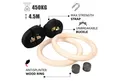 Produktbild: CCLIFE Trainingsring Gymnastikringe Gymnastic Ringe Holz Trainingsringe Turnringe fitness
