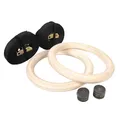 Produktbild: Gymnastikringe Gym Ringe Holz Fitness Trainingsringe Turnringe Olympische Gym...