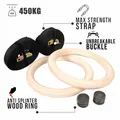 Produktbild: Gymnastikringe Gym Gymnastic Ringe Holz Trainingsringe Turnringe fitnessringe