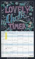 Produktbild: Lovely Chalk Timer 2026: Familienplaner mit 5 breiten Spalten. Typo-Art Familienkalender mit Ferienterminen, Zusatzspalte, Vorschau bis März 2027 und vielem mehr.