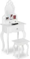 Produktbild: relaxdays Kinder Schminktisch mit Hocker