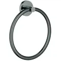 Produktbild: Grohe Essentials Handtuchring 40365A01 hard graphite, verdeckte Befestigung