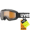 Produktbild: Uvex speedy pro - stylische Allround-Brille mit Anti-Fog-Beschichtung und 100% UVA-, UVB, UVC-Schutz für Kinder - black/lasergold - one size