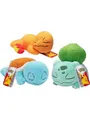 Produktbild: Pokemon Sleeping Squirtle Charmander & Bulbasaur Plush 3-Pack