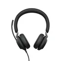 Produktbild: Jabra Evolve2 40 SE, Headset schwarz, Stereo, USB-A, UC